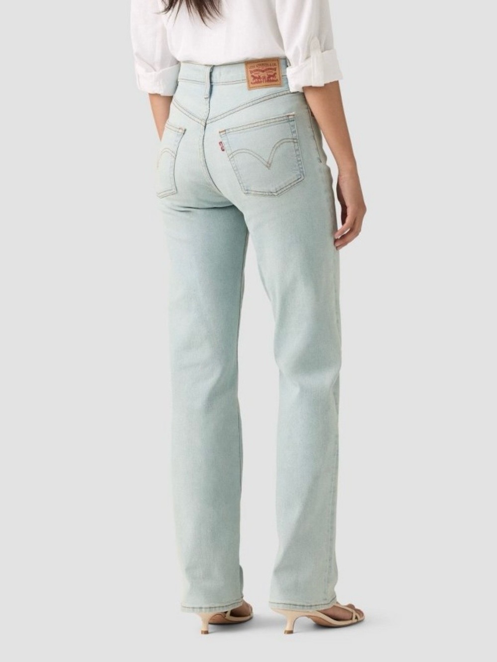 Levi’s Woman’s Ribcage High Rise Straight Leg Jeans 28X32 $75.00 NWT - Picture 2 of 11
